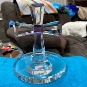 Party lite Crystal cross tea light holder